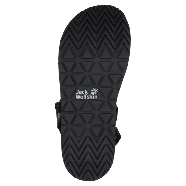 Brands Jack Wolfskin Zwart-lichtgrijze Outfresh Damessandaal