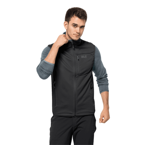 Origineel Hoogste Punt Vest M Jack Wolfskin Zwart