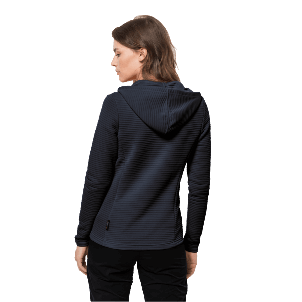 Jack Wolfskin Modesto Damesjack Met Capuchon Nachtblauw Nieuw