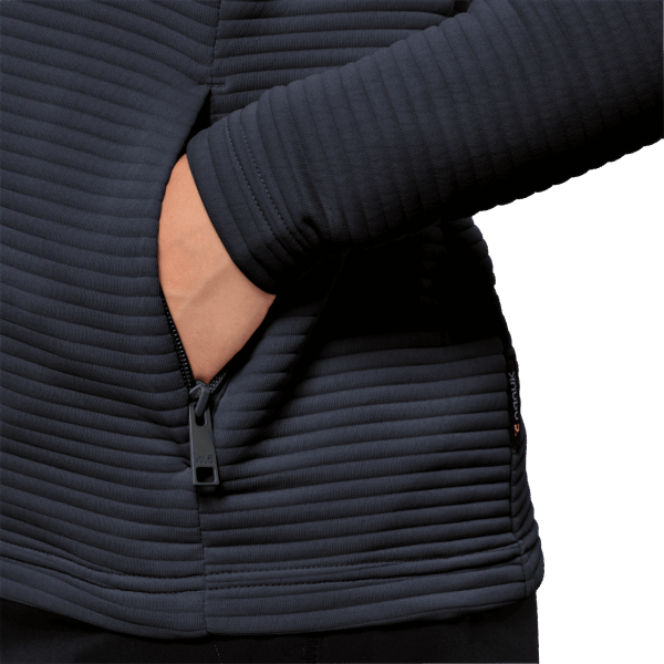 Jack Wolfskin Modesto Damesjack Met Capuchon Nachtblauw Nieuw