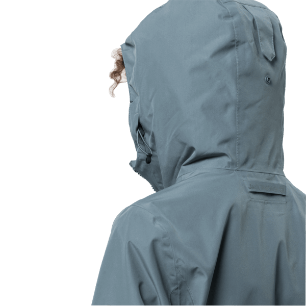 Merken Jack Wolfskin Teal Grey Cape York Paradise Jas Voor Dames