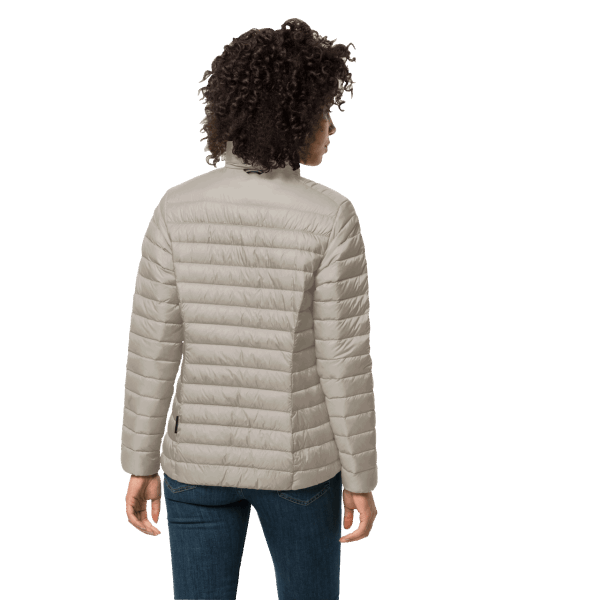 Stoffige Grijze Jwp Donsjack Wolfskin-merken Voor Dames