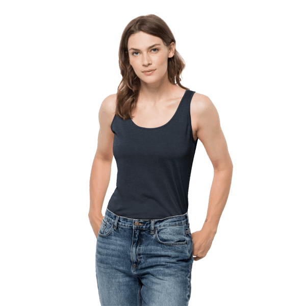 Dames Pack & Go Tank Nachtblauw Origineel Jack Wolfskin