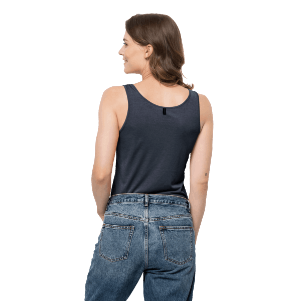Dames Pack & Go Tank Nachtblauw Origineel Jack Wolfskin