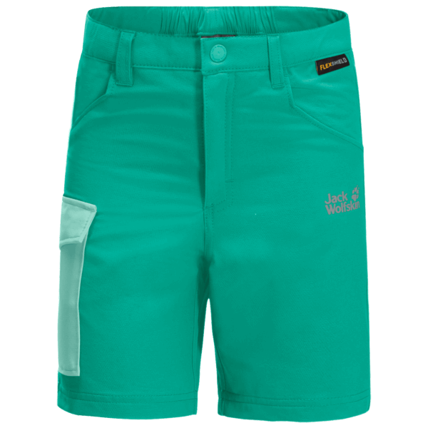 Actieve Short Voor Kinderen Van Het Merk Jack Wolfskin Deep Mint