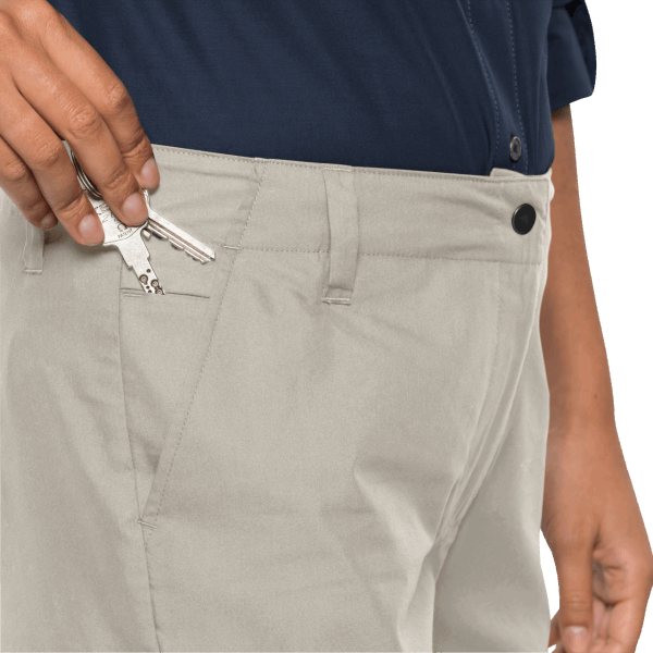 Jack Wolfskin Stoffige Grijze Dames Tripbroek Aan Het Meer Origine