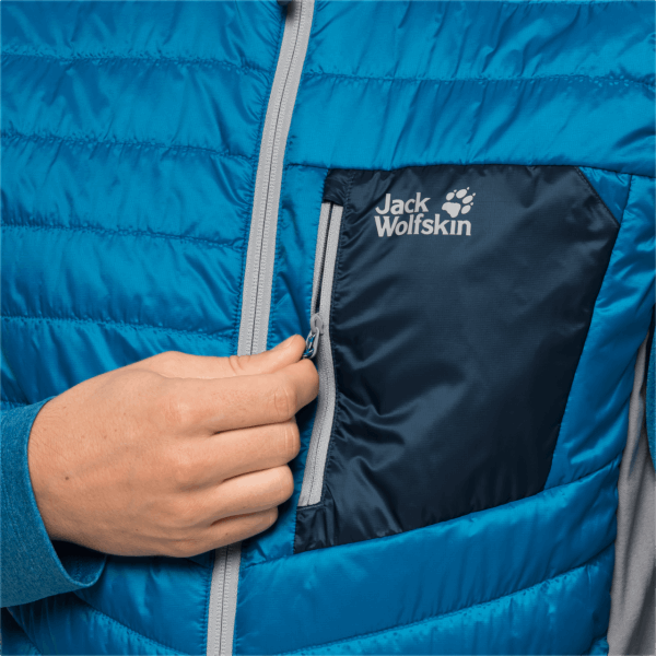 Jack Wolfskin Blauw Pacific Origins Routeburn Vest Voor Heren