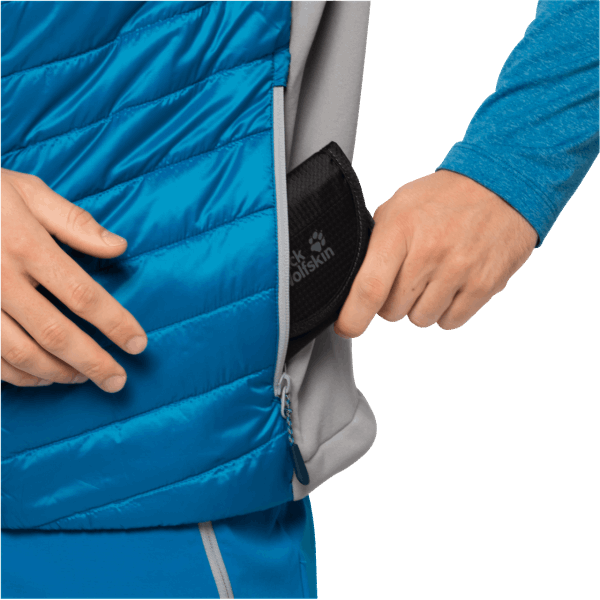 Jack Wolfskin Blauw Pacific Origins Routeburn Vest Voor Heren