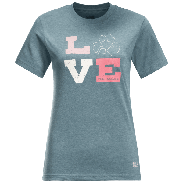Fashion Jack Wolfskin Ocean Love T Wintertaling Grijs Voor Dames