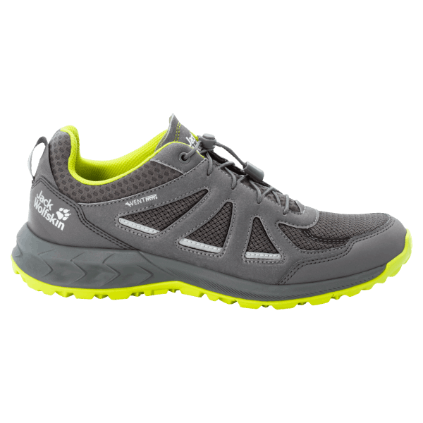 Grijs-limoen Herenjack Wolfskin Met 2 Ventilatieopeningen En Lage Collectie