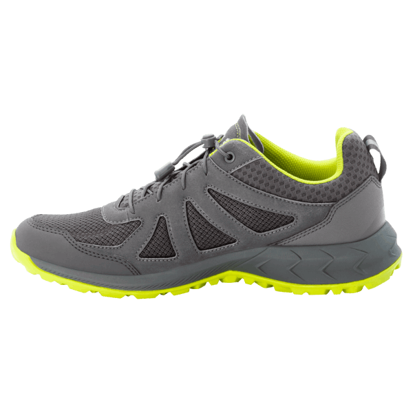 Grijs-limoen Herenjack Wolfskin Met 2 Ventilatieopeningen En Lage Collectie