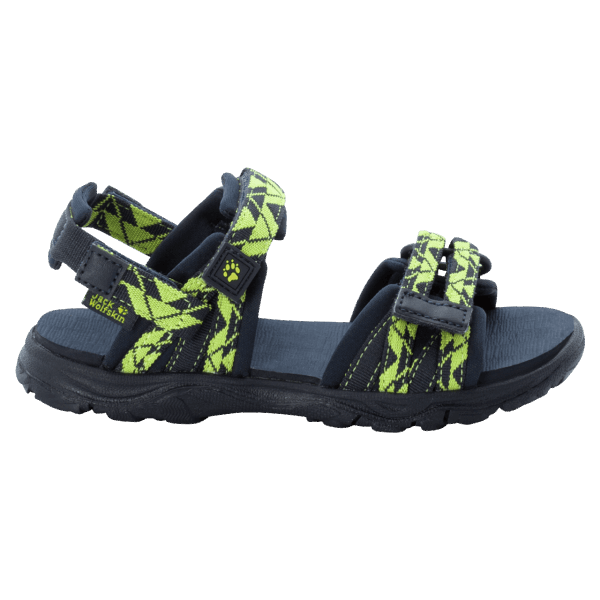 Blauw-limoen 2-in-1-sandaal Voor Kinderen Van Jack Wolfskin