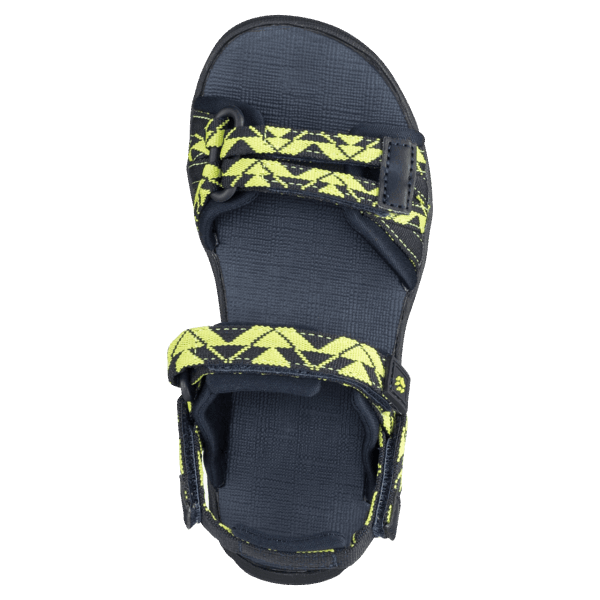 Blauw-limoen 2-in-1-sandaal Voor Kinderen Van Jack Wolfskin