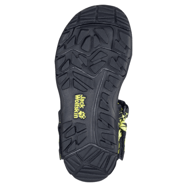 Blauw-limoen 2-in-1-sandaal Voor Kinderen Van Jack Wolfskin