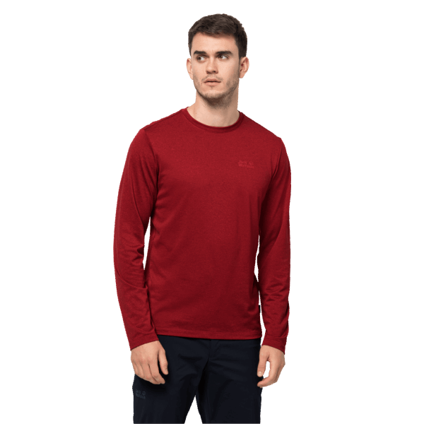 Heren Sky Thermal Ls T Best Jack Wolfskin Rode Lak