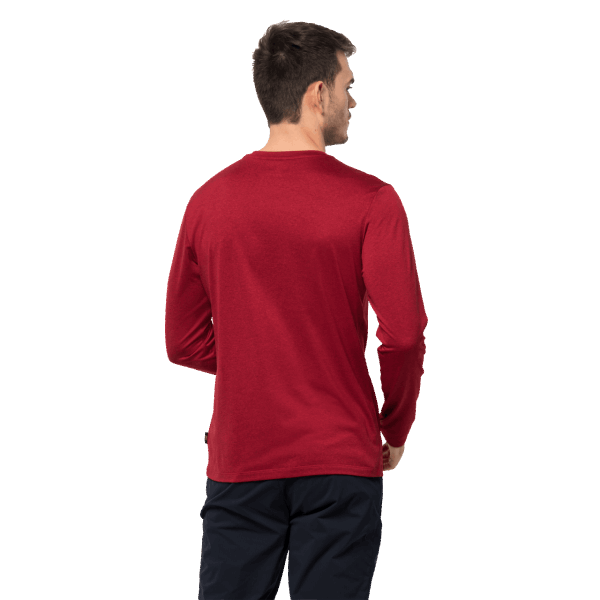 Heren Sky Thermal Ls T Best Jack Wolfskin Rode Lak