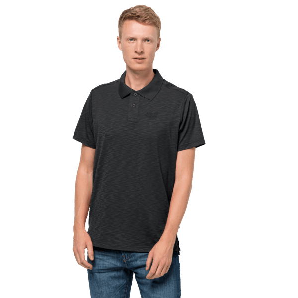 Heren Reispolo Jack Wolfskin Origineel Zwart