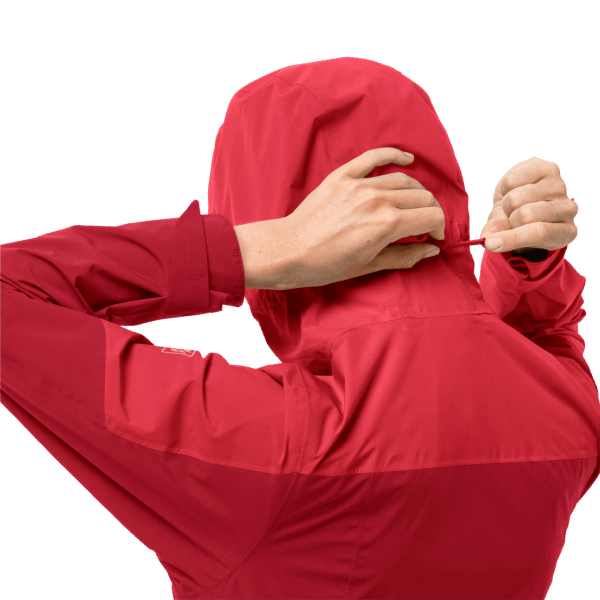 Heldere Scharlaken Collecties Wandeljack Voor Dames Jack Wolfskin