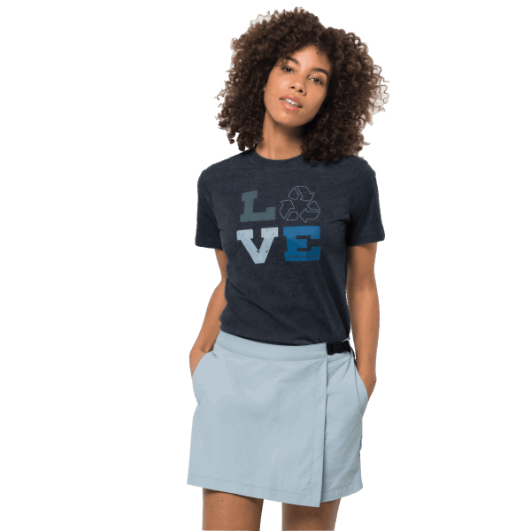 Beste Dames Ocean Love T Night Blue Jack Wolfskin