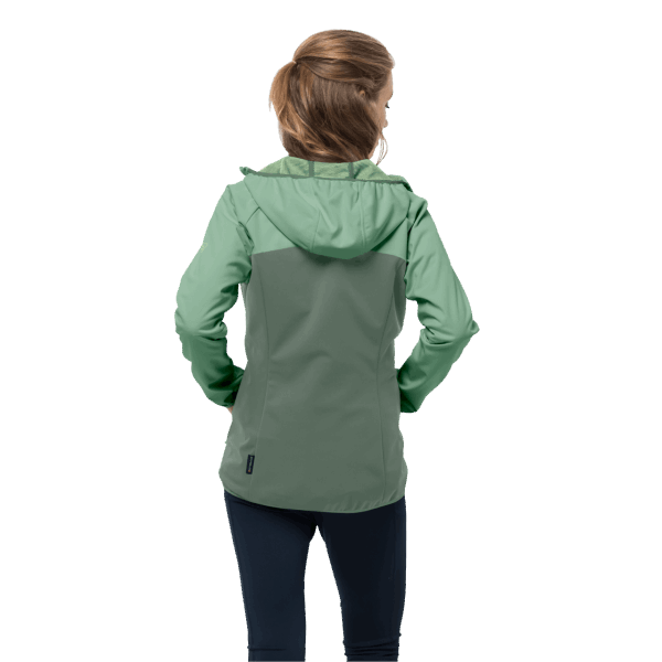 Hedge Green Jack Wolfskin Softshell-merken Voor Dames