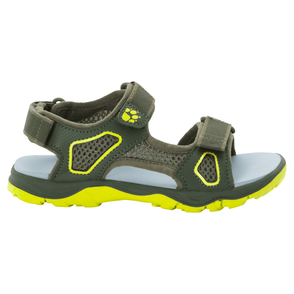 Taraco Strandsandaal Voor Kinderen Warm Kaki-limoen Jack Wolfskin
