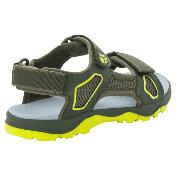 Taraco Strandsandaal Voor Kinderen Warm Kaki-limoen Jack Wolfskin