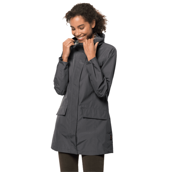 Originele Jack Wolfskin Cape York Paradise Jas Asfalt Voor Dames