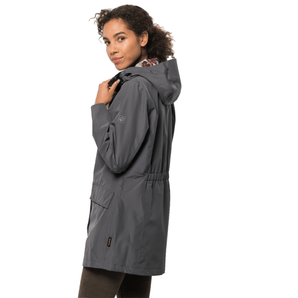 Originele Jack Wolfskin Cape York Paradise Jas Asfalt Voor Dames