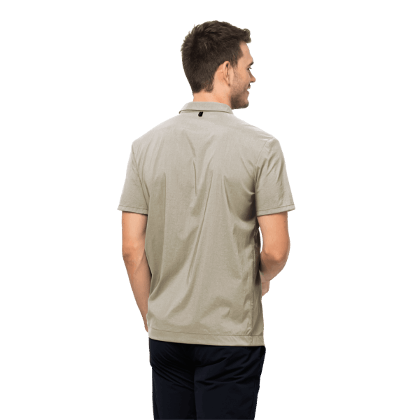 Heren Pack & Go Shirt Merken Jack Wolfskin Stoffig Grijs