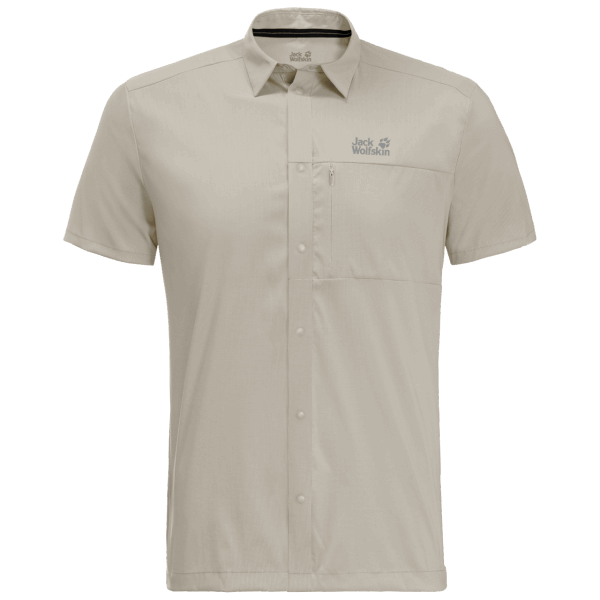 Heren Pack & Go Shirt Merken Jack Wolfskin Stoffig Grijs