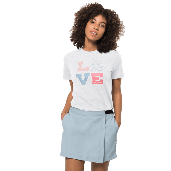 Nieuw Jack Wolfskin White Rush Dames Ocean Love T
