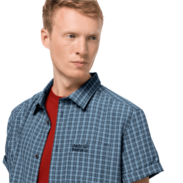 Jack Wolfskin Night Blue Checks Brands El Dorado Herenoverhemd