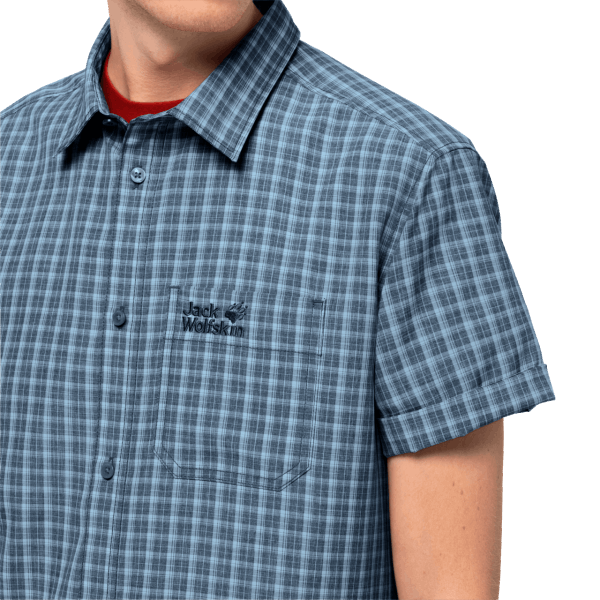 Jack Wolfskin Night Blue Checks Brands El Dorado Herenoverhemd