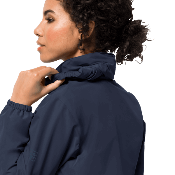 Jack Wolfskin Nachtblauw Origineel Stormy Point Damesjack