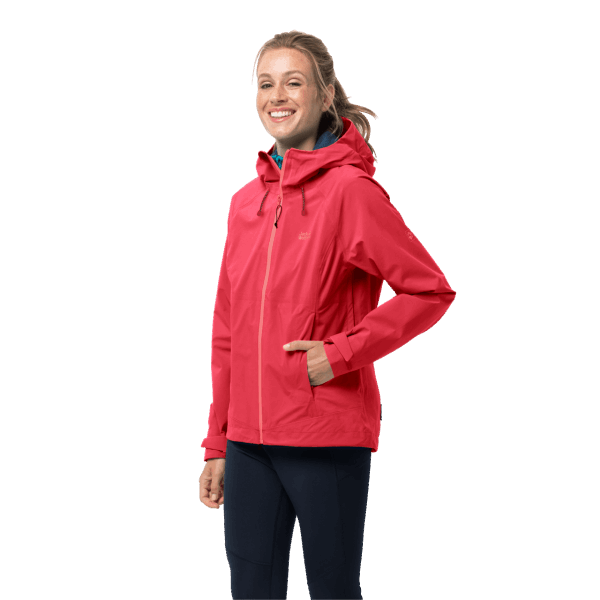 Damesjack Met Hoogste Piek Originele Tulp Rode Jack Wolfskin