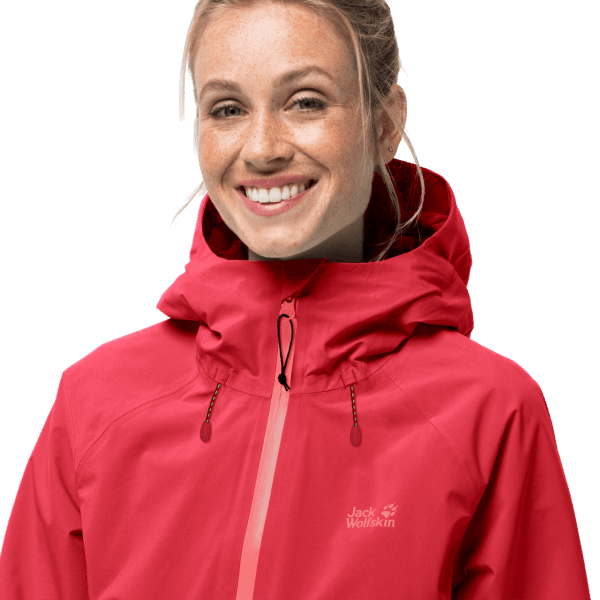 Damesjack Met Hoogste Piek Originele Tulp Rode Jack Wolfskin