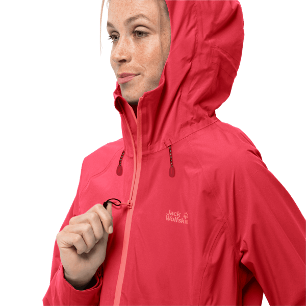 Damesjack Met Hoogste Piek Originele Tulp Rode Jack Wolfskin