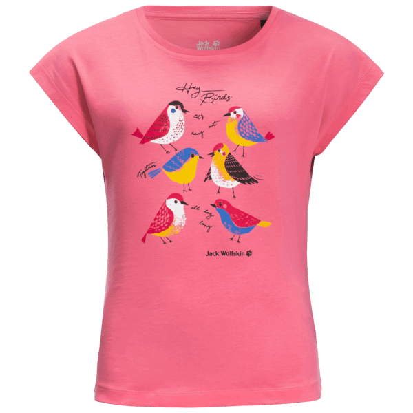 Meisjes Tweeting Vogels Jack Wolfskin Roze Limonade Collectie