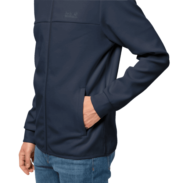 Nachtblauw Jack Wolfskin Merk New Haven Herenjack