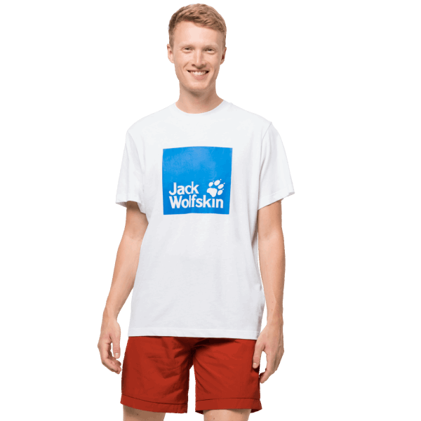 White Rush Mannen Oceaan Logo T Jack Wolfskin Mode