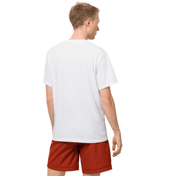 White Rush Mannen Oceaan Logo T Jack Wolfskin Mode