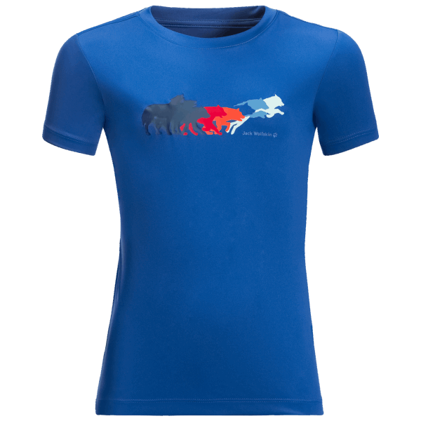 Jack Wolfskin Kid's Jumping Wolf T Kustblauwe Oorsprong