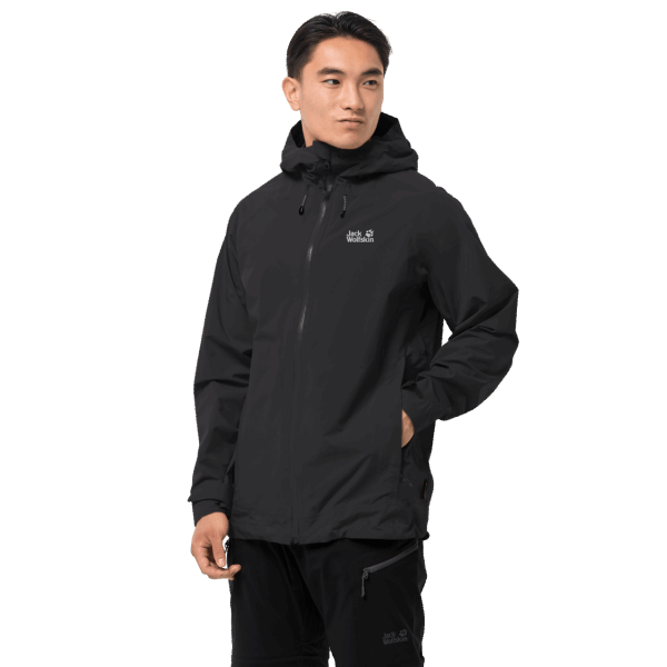 Collectie Heren Hoogste Piek Jas Jack Wolfskin Zwart