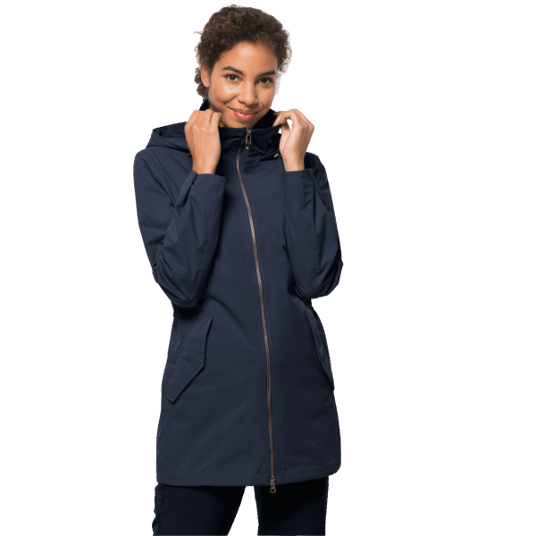 Jack Wolfskin Dakar Parka Voor Dames Nachtblauw Collecties