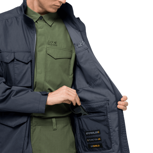 Heren Reisjack Aan Het Meer Jack Wolfskin Collectie Nachtblauw