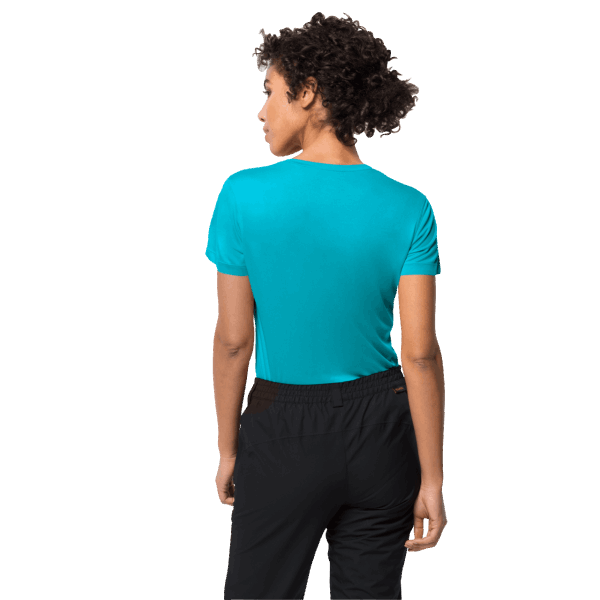 Jack Wolfskin Dark Aqua Collectie Dames Tech T