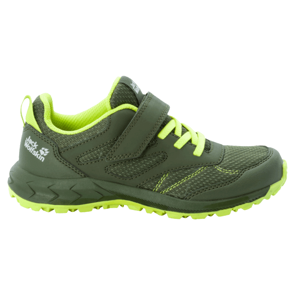Green-lime Jack Wolfskin Kid's Woodland Low Vc Nieuw