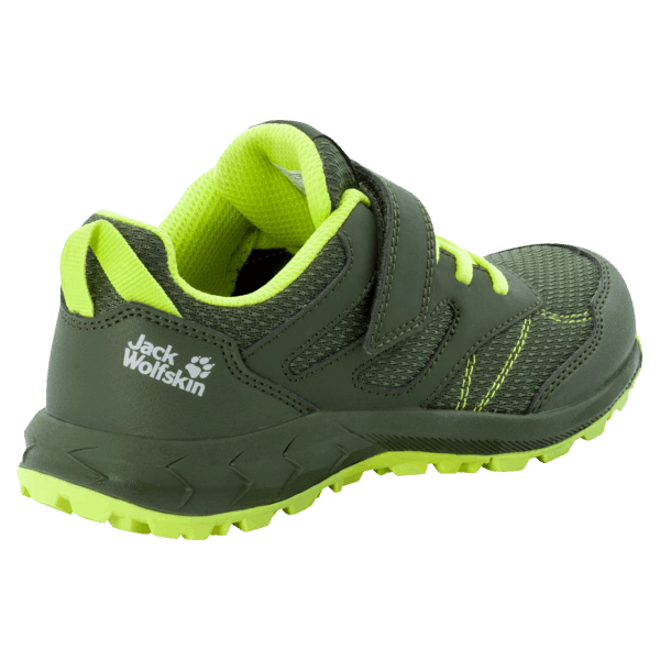 Green-lime Jack Wolfskin Kid's Woodland Low Vc Nieuw