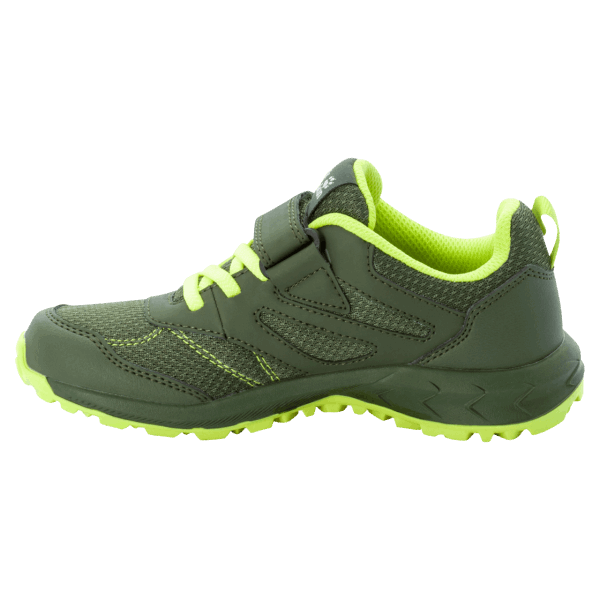 Green-lime Jack Wolfskin Kid's Woodland Low Vc Nieuw