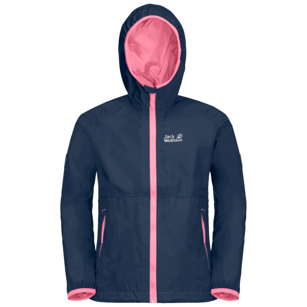 Dark Indigo Origins Regenachtige Dagen Jack Wolfskin Voor Kinderen